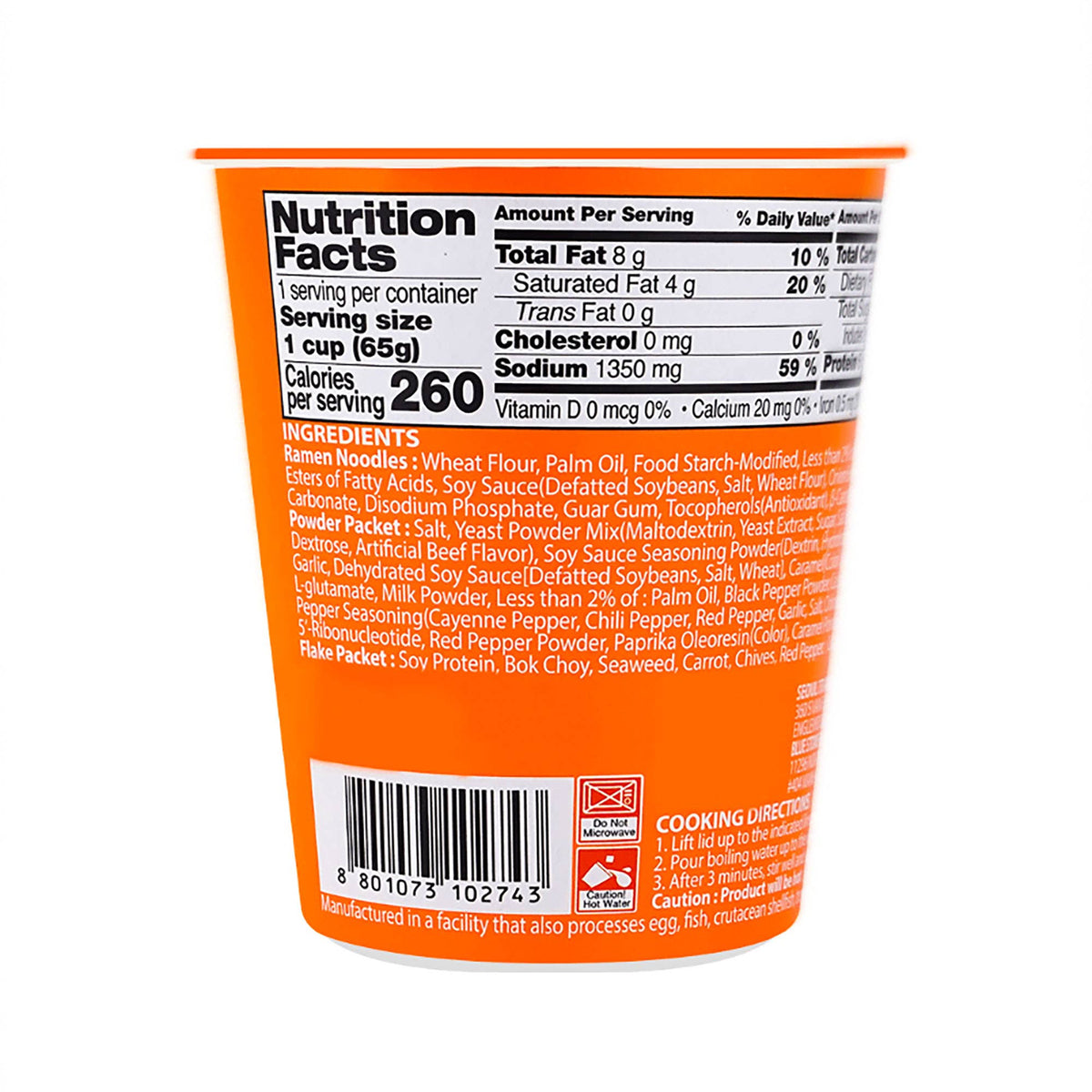 Samyang Original Ramen Cup Noodles– 65g
