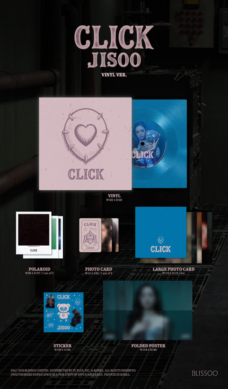(11/30) JISOO Single Album [CLICK] (VINYL Ver.)