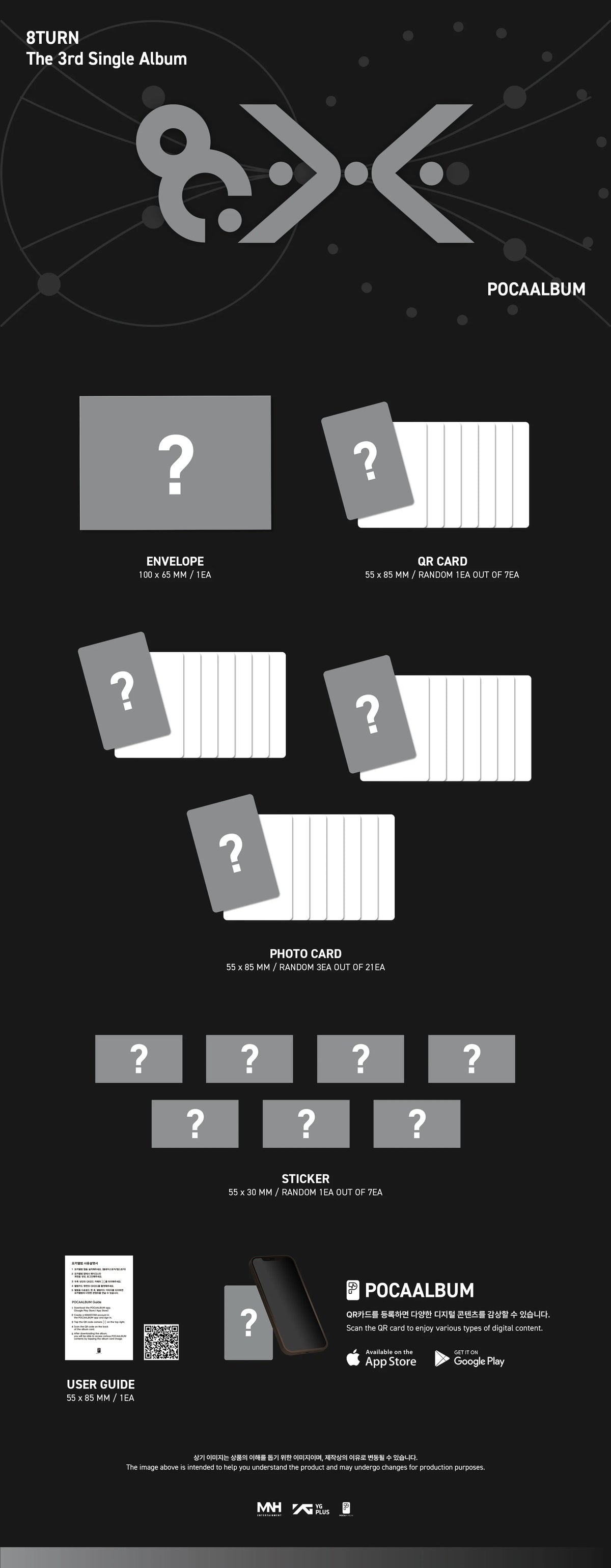 8TURN - 3rd Single Album [8.X] POCAALBUM