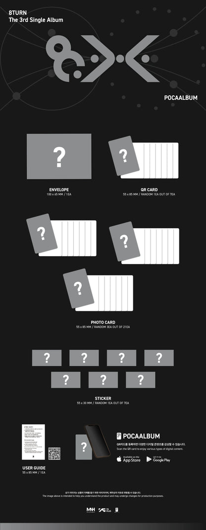 8TURN - 3rd Single Album [8.X] POCAALBUM