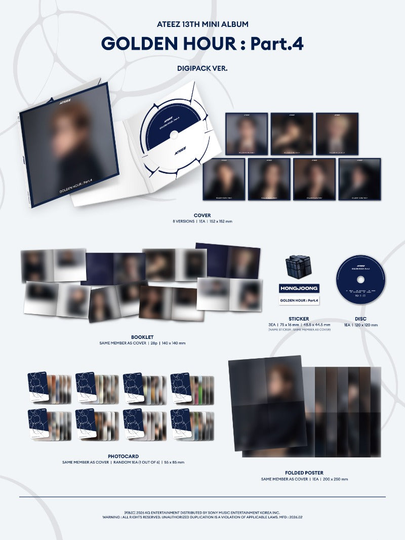 ATEEZ - GOLDEN HOUR Part 4 - Digipack