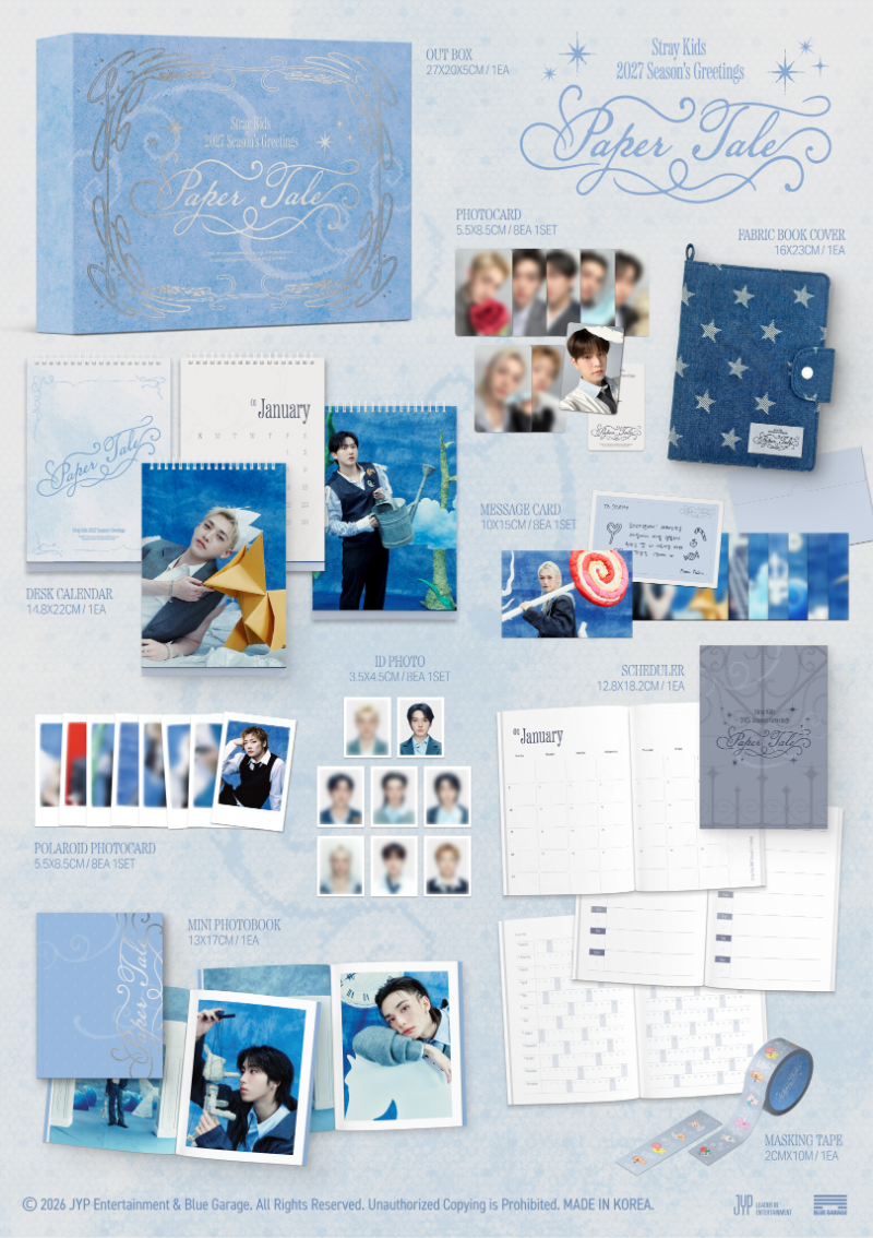 (10/10) Stray Kids 2027 Seasons Greetings [Paper Tale] ⟡POB⟡