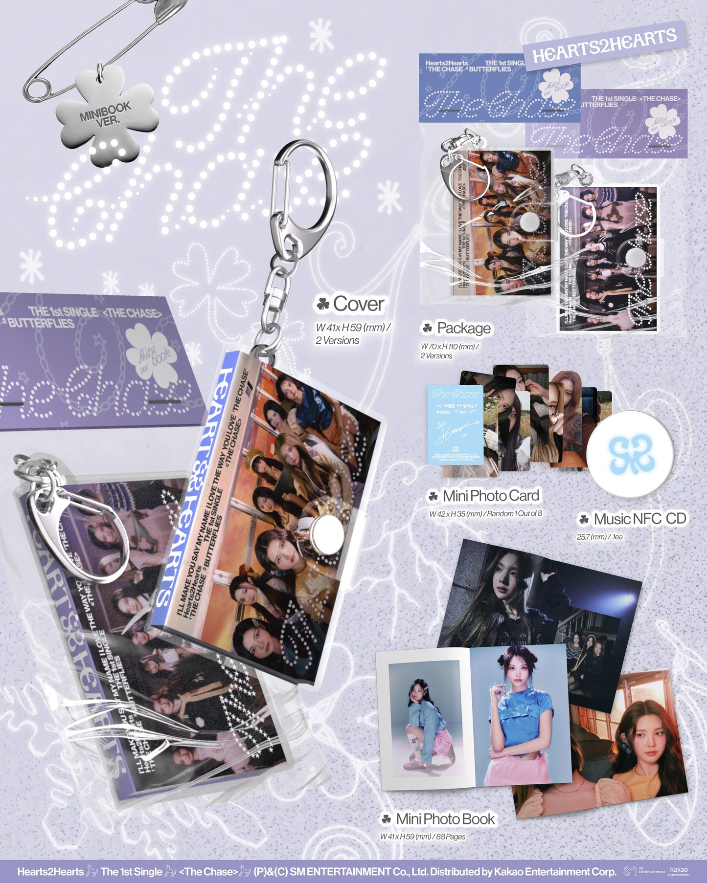 Hearts2Hearts 1st Single Album The Chase Minibook Ver.