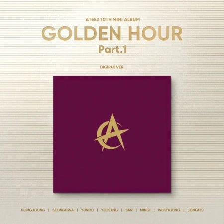 ATEEZ - [GOLDEN HOUR : Part.1] 10th Mini Album DIGIPAK RANDOM Version - NONE