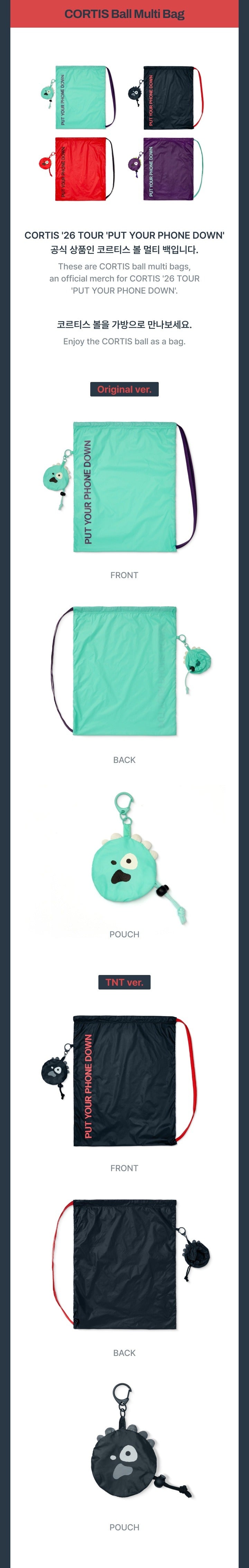 CORTIS MD [26 CORTIS TOUR PUT YOUR PHONE DOWN] (CORTIS Ball Multi Bag)