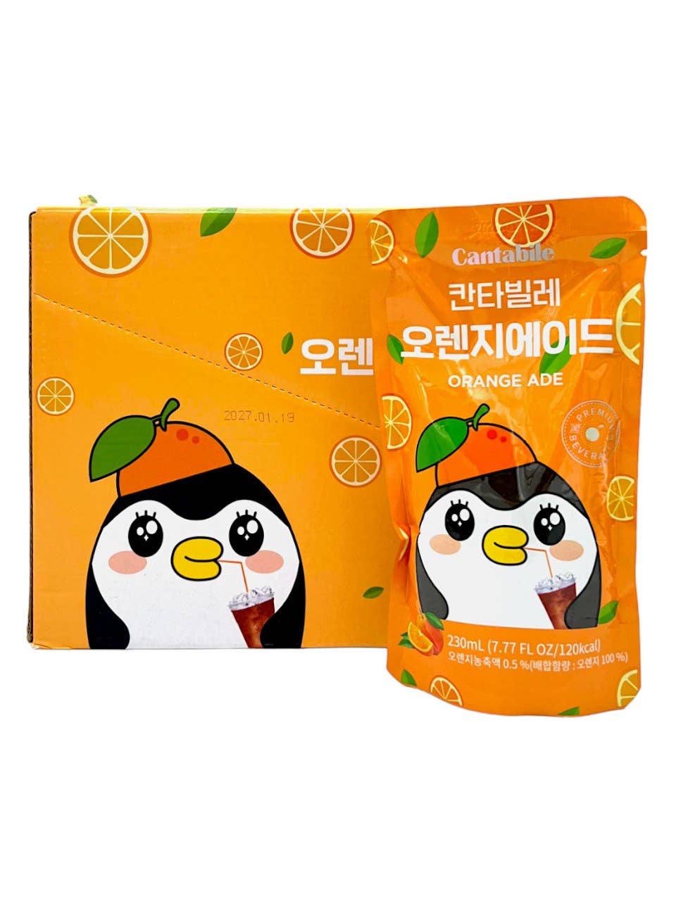 Cantabile Orange Ade Pouch Drink (Korea)