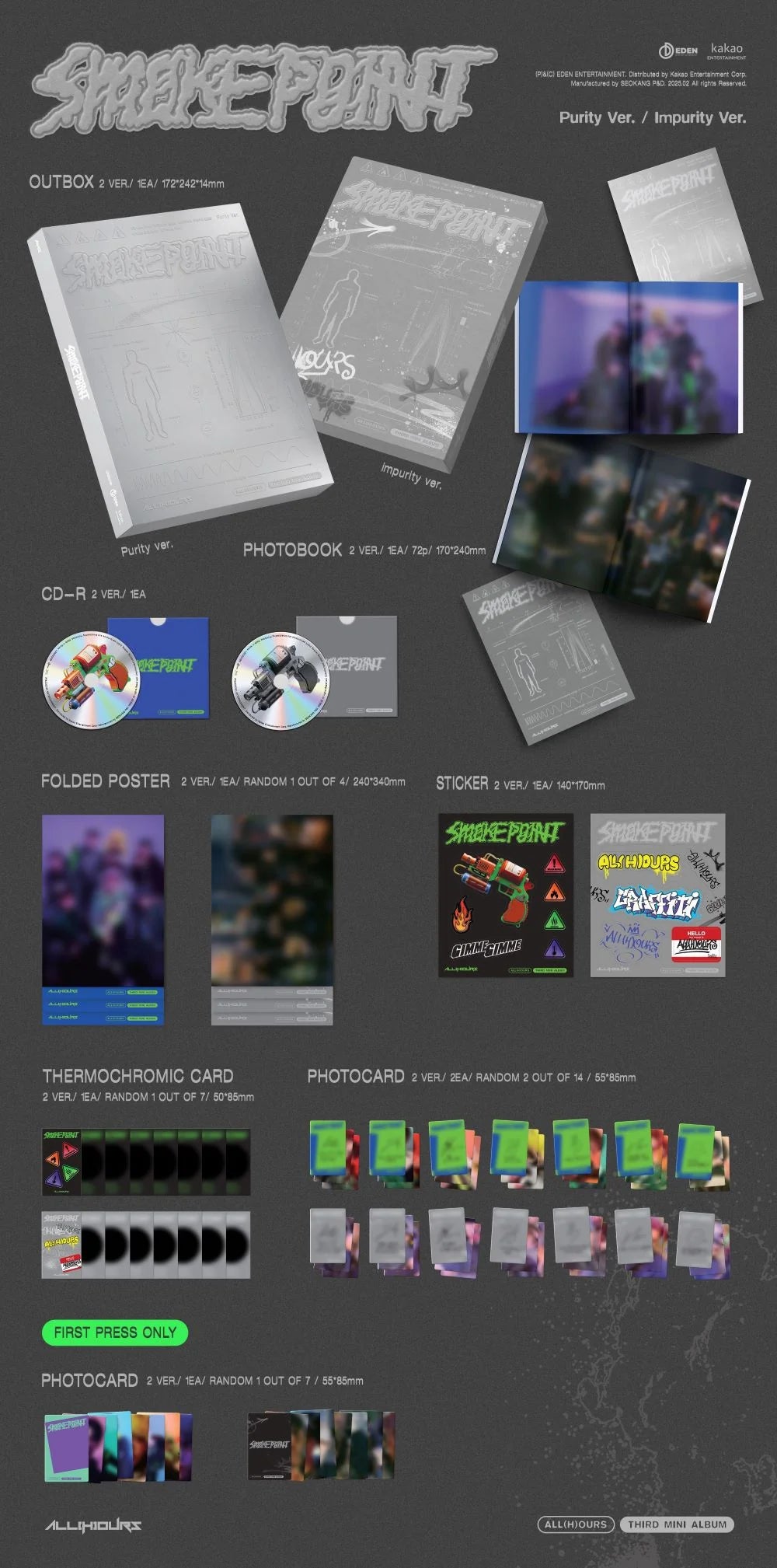 ALL(H)OURS - 3rd Mini Album [Smoke Point]