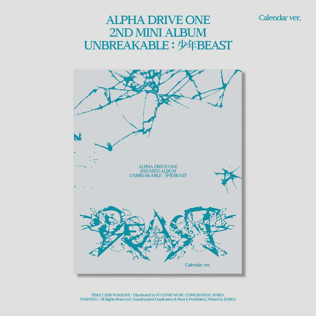 (8/25) Pre-Order ALPHA DRIVE ONE - 2nd Mini Album [UNBREAKABLE : 少年BEAST] Calendar Ver.
