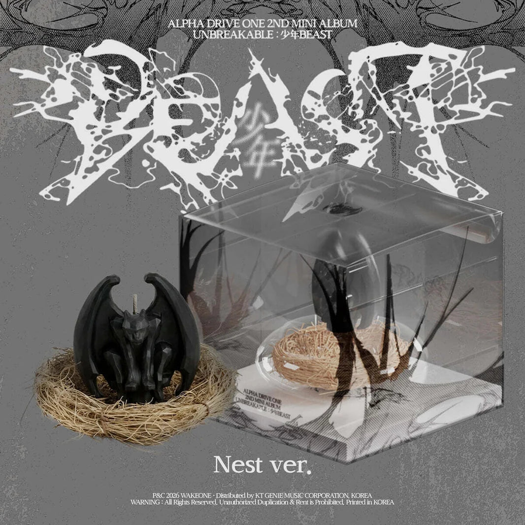 (8/25) Pre-Order ALPHA DRIVE ONE - 2nd Mini Album [UNBREAKABLE : 少年BEAST] Nest Ver. (Limited Edition)
