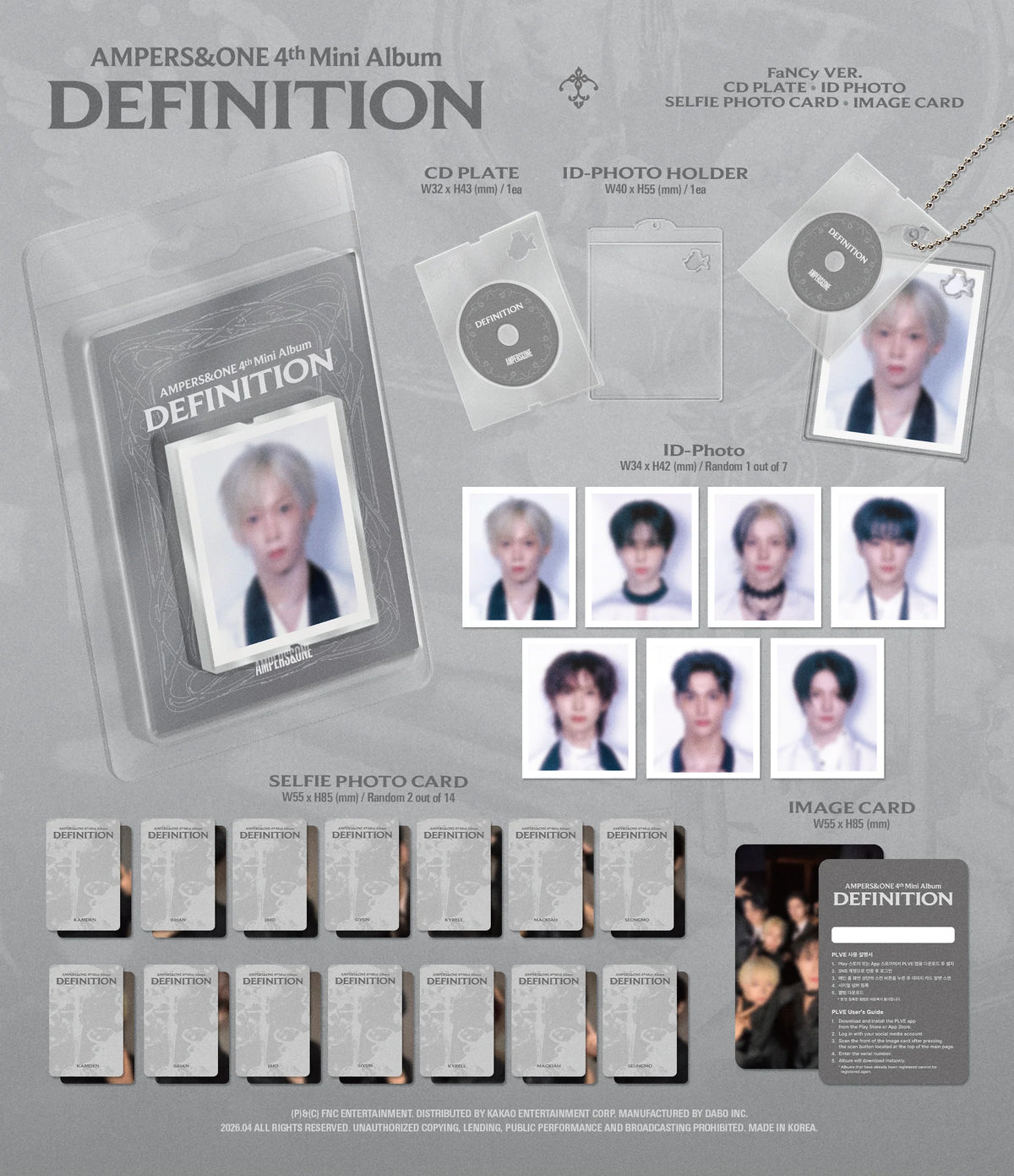 AMPERS&ONE - 4th Mini Album [DEFINITION] FaNCy Ver.
