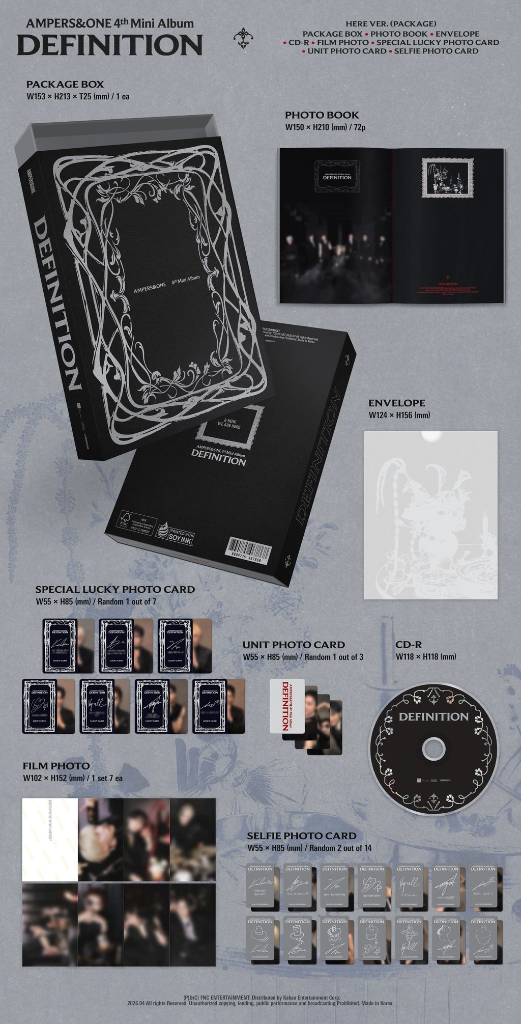 AMPERS&ONE - 4th Mini Album [DEFINITION] HERE Ver.