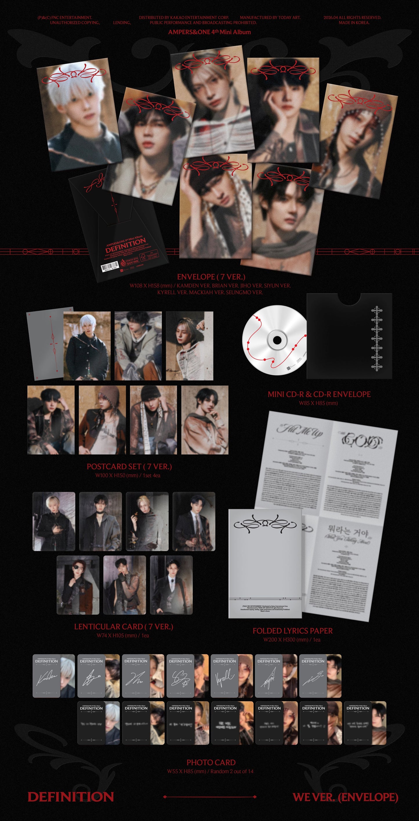 AMPERS&ONE - 4th Mini Album [DEFINITION] WE Ver.