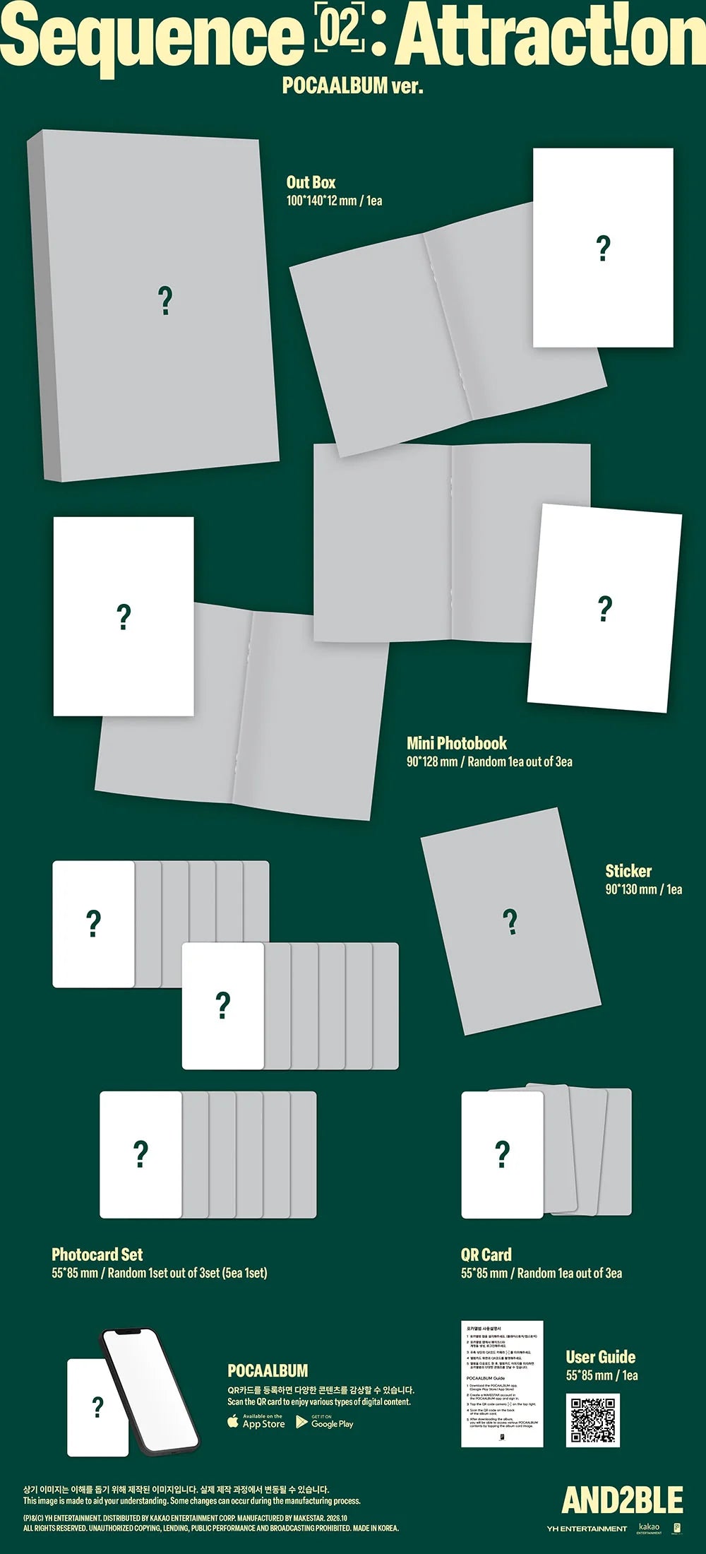 (10/26) preorder AN2BLE [Sequence 02: Attraction] POCA Ver.