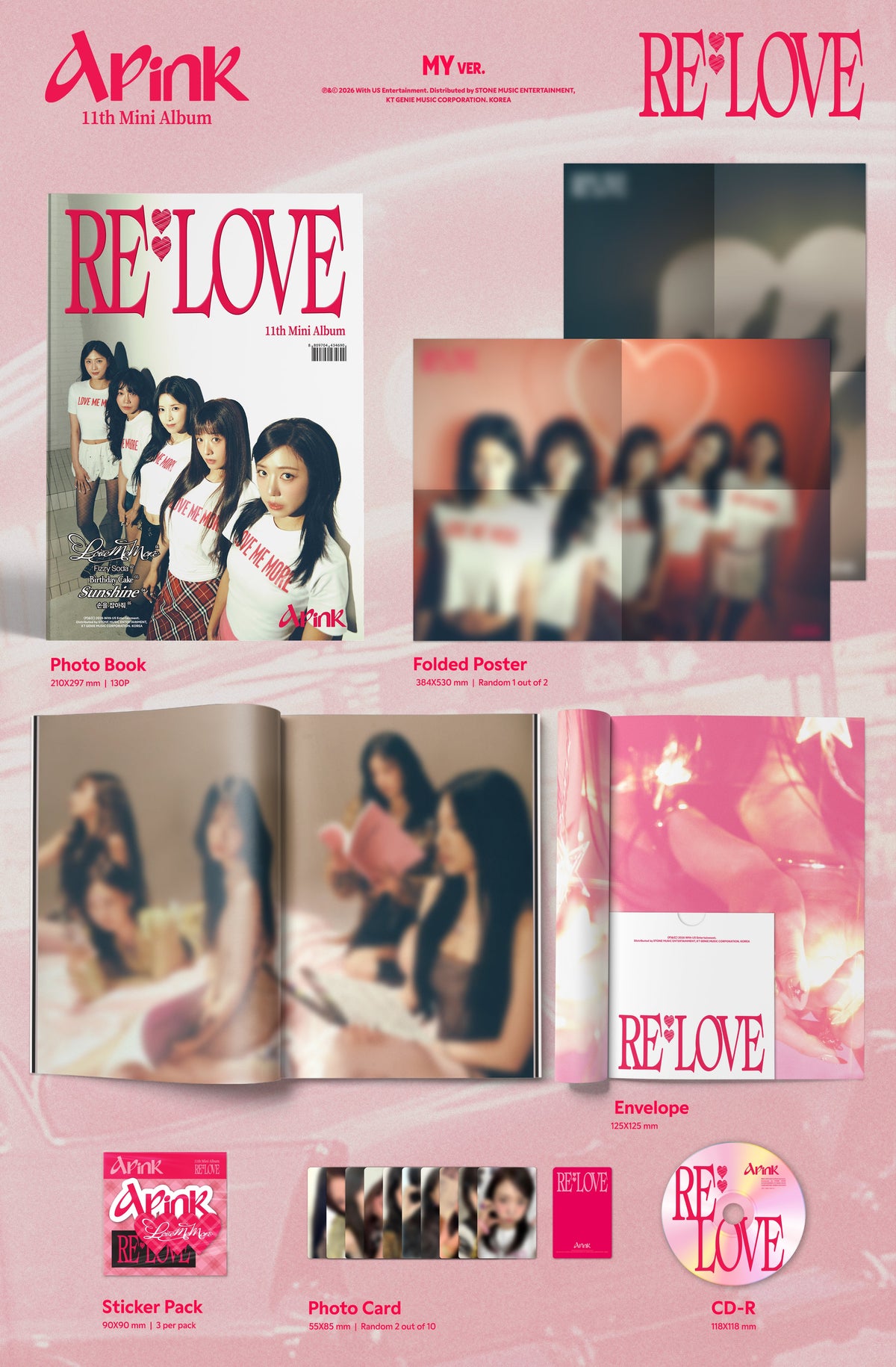 Apink - 11th Mini Album [RE : LOVE]