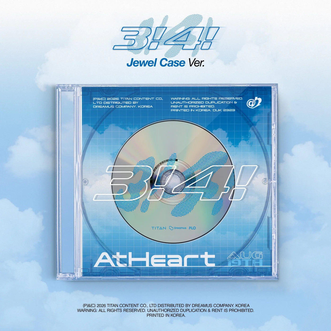 (8/19) Pre-Order AtHeart - Single Album [3!4!] Jewel Case Ver.