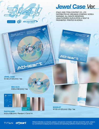 (8/19) Pre-Order AtHeart - Single Album [3!4!] Jewel Case Ver.