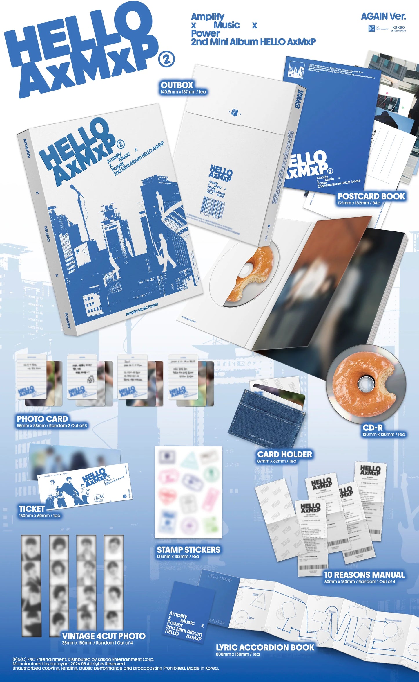 AxMxP - 2nd Mini Album [HELLO AxMxP] AGAIN Ver.