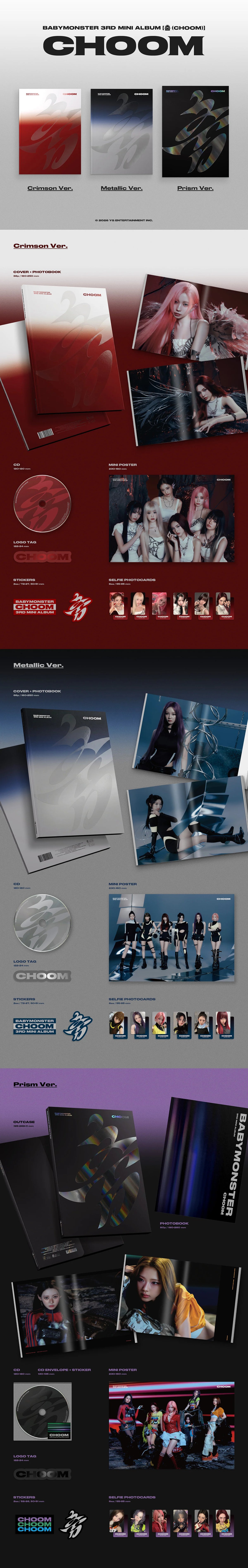 BABYMONSTER - 3rd Mini Album [춤 (CHOOM)] Random