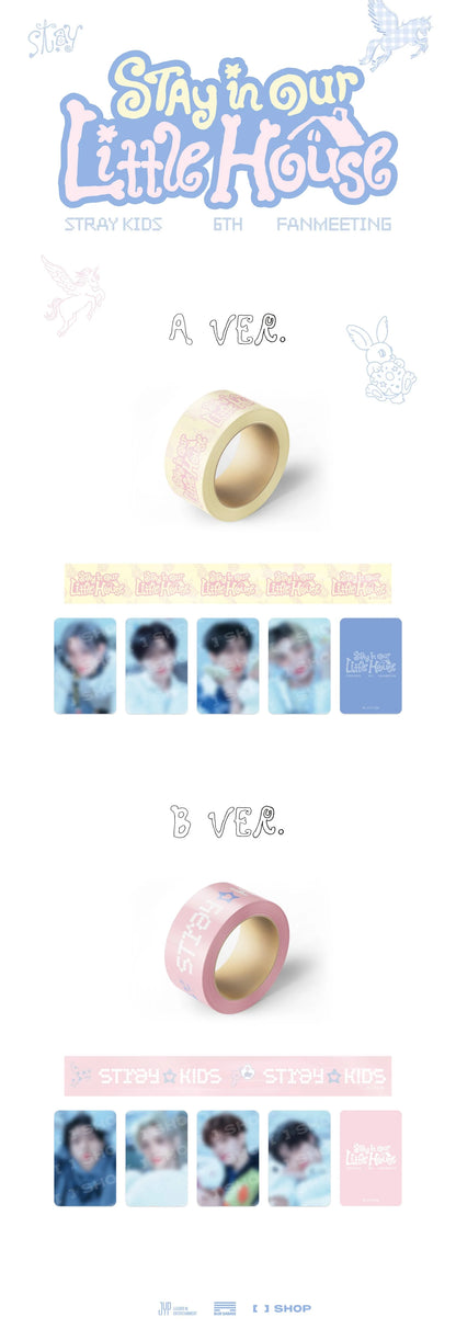 BOX TAPE SET STRAY KIDS - STAY IN OUR LITTLE HOUSE 6TH FANMEETING OFFICIAL MD
