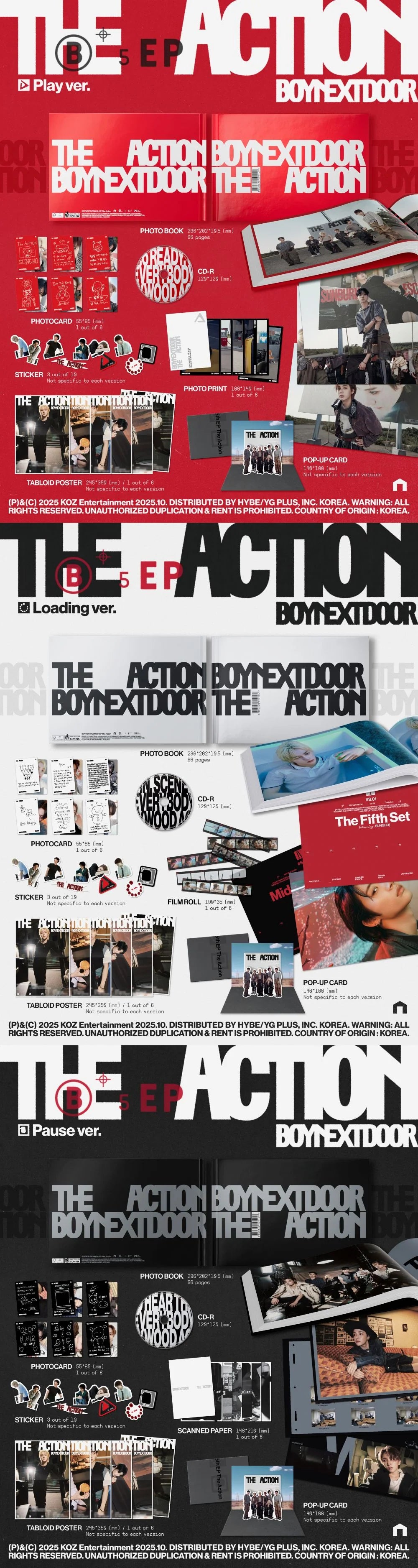 BOYNEXTDOOR - 5th EP [The Action] Standard Ver.