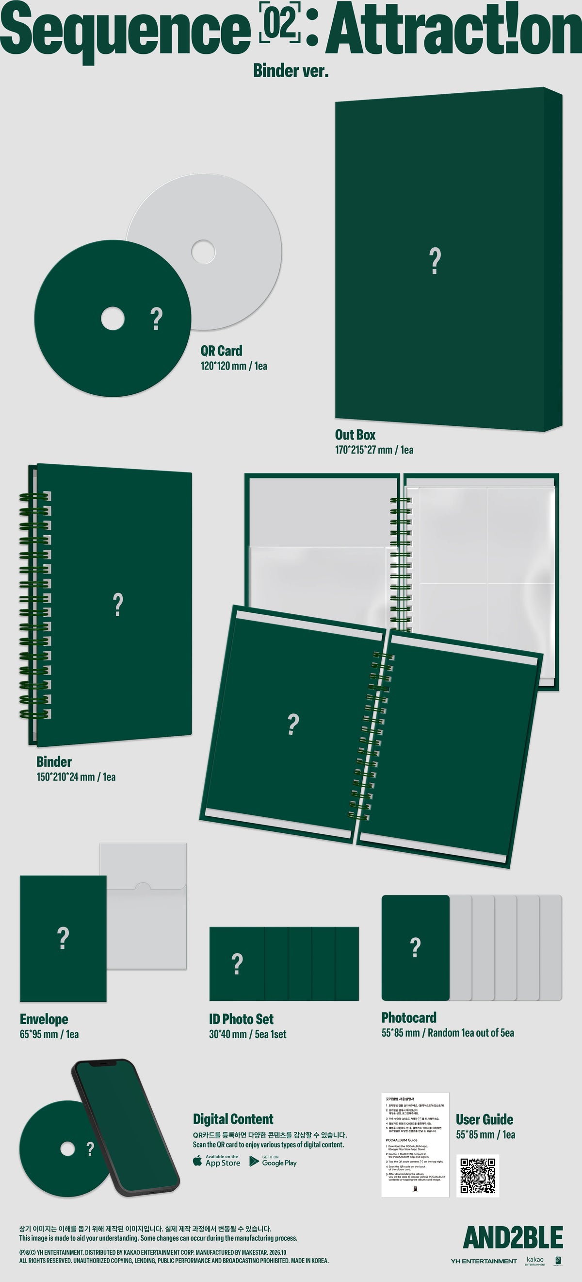 (10/26) preorder AN2BLE [Sequence 02: Attraction] Binder Ver.