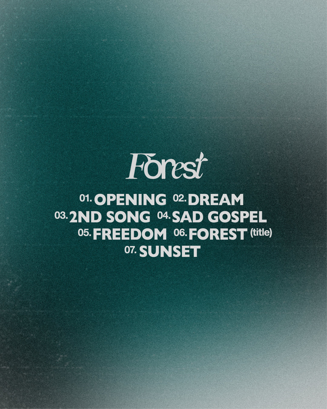 (10/13) preorder CHOI INSUNG - 1st Album [FOREST]