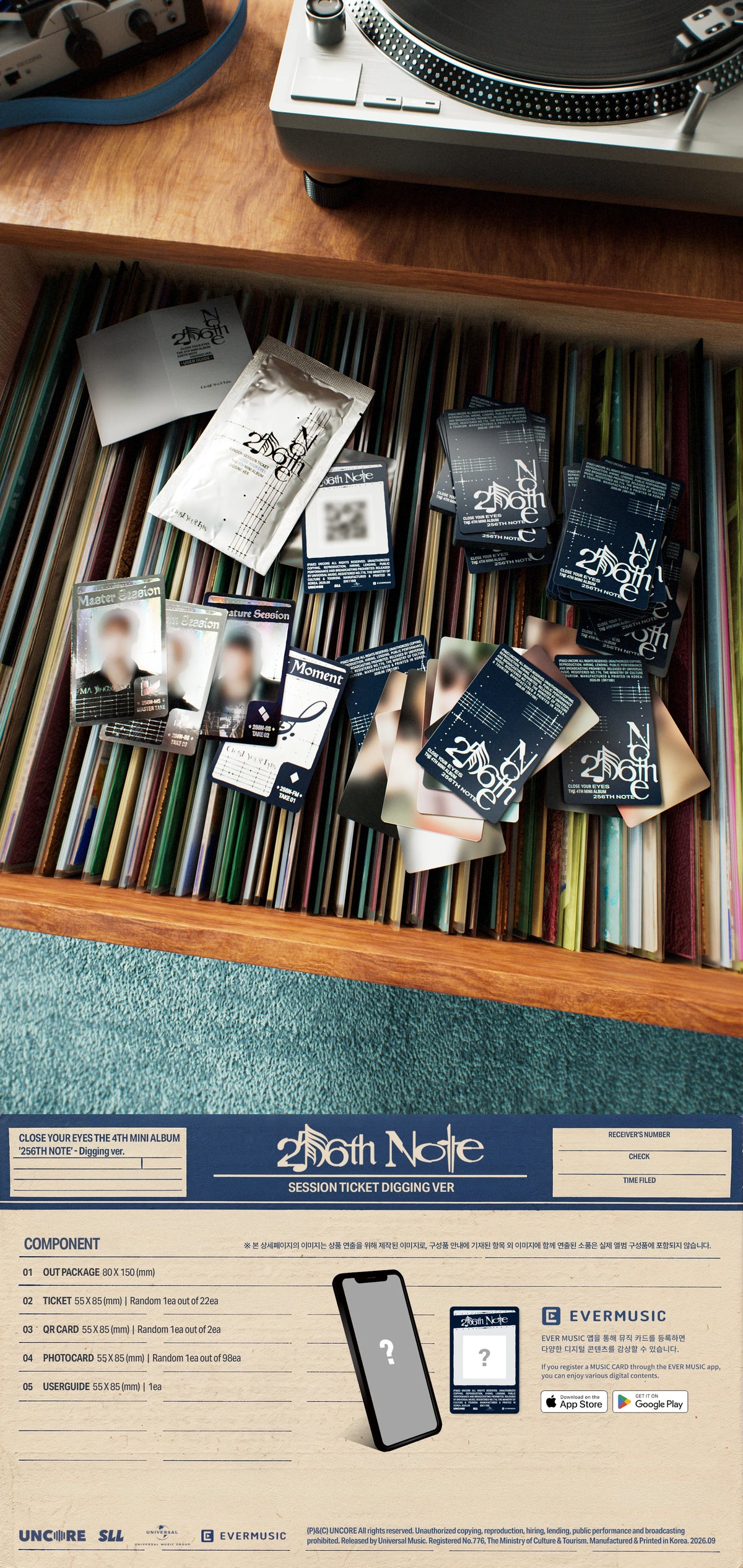 CLOSE YOUR EYES - 4th Mini Album [256th Note] Digging Ver.