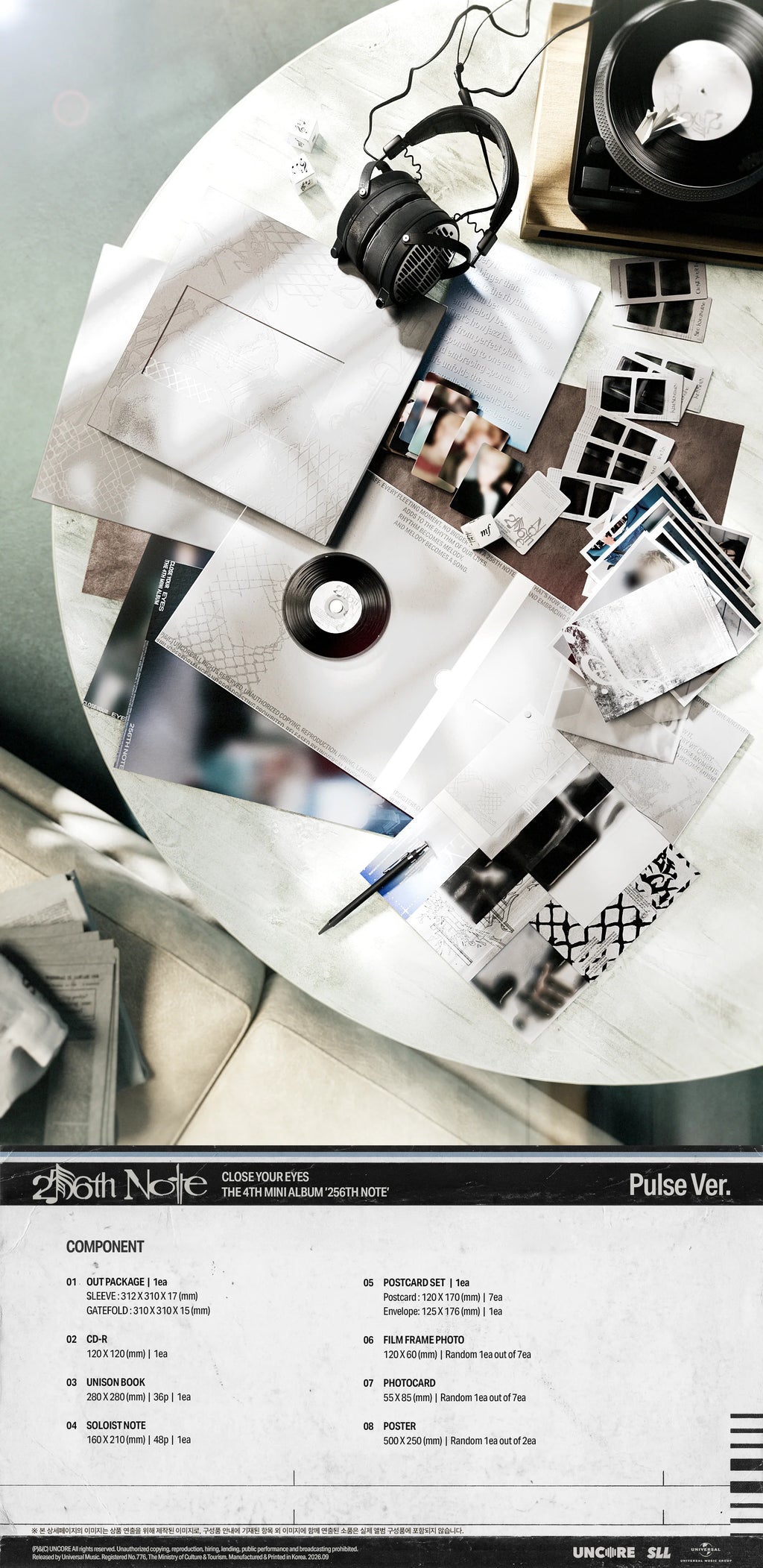 CLOSE YOUR EYES - 4th Mini Album [256th Note] Pulse Ver.