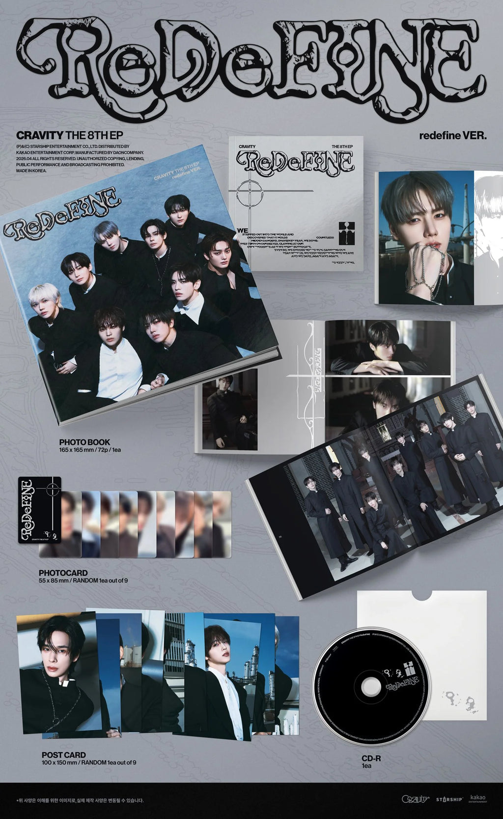 CRAVITY - 8th Mini Album [ReDeFINE] redefine Ver.
