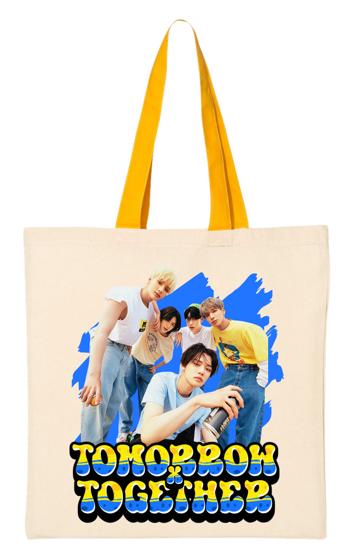 TexT Yellow Tote