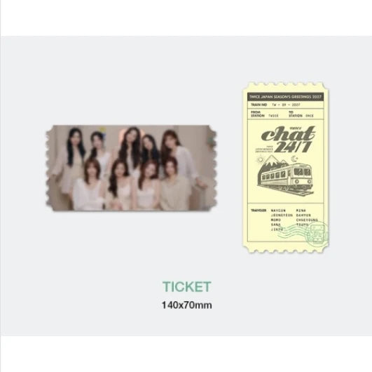(10/13) TWICE - CHAT 24/7 2027 JAPAN SEASON'S GREETINGS JYP SHOP GIFT