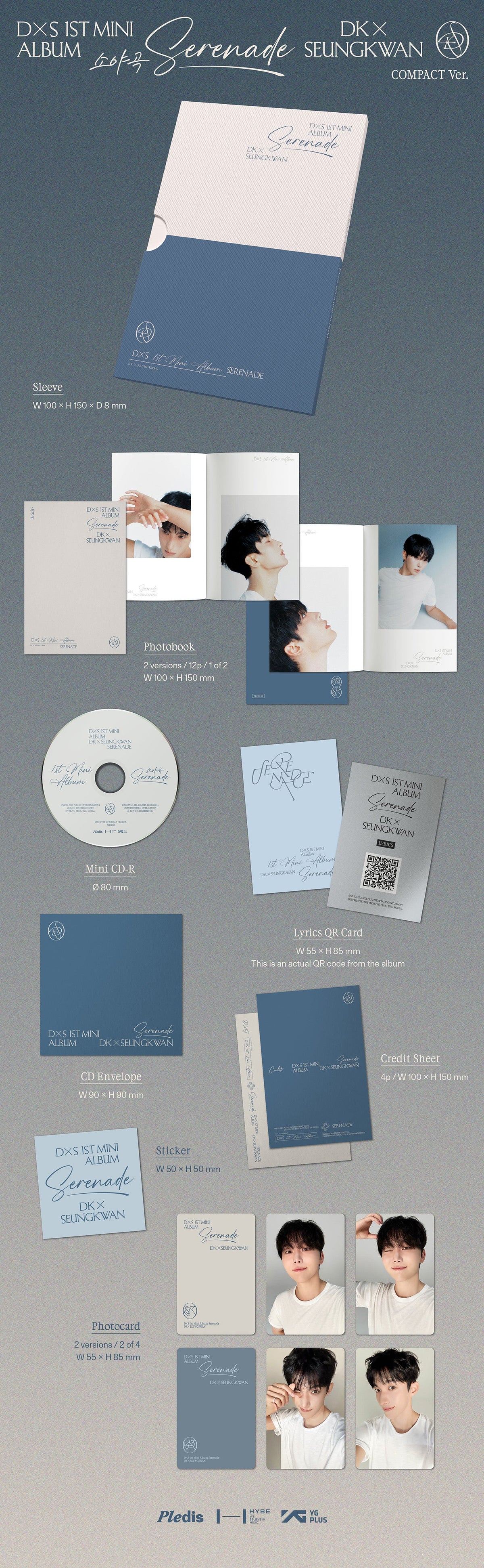 DK X SEUNGKWAN (SEVENTEEN) - 1st Mini Album [Serenade] (COMPACT Ver.)
