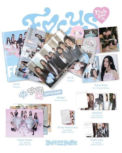 Hearts2Hearts - 1st Mini Album [FOCUS] (Photobook Ver.)