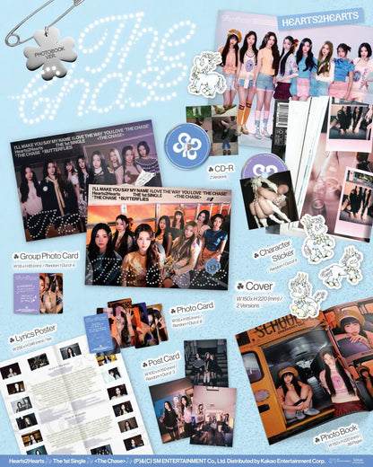 Hearts2Hearts - 1st Single Album [The Chase] (Photobook Ver.) (Random Ver.)