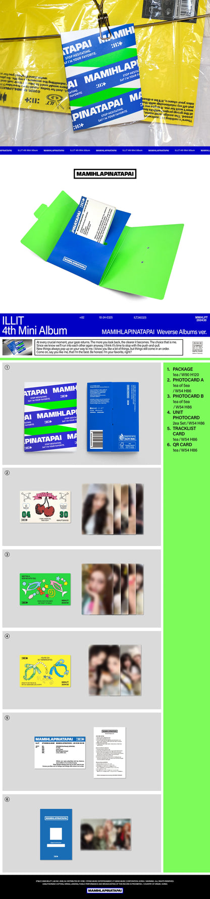ILLIT - 4th Mini Album [MAMIHLAPINATAPAI] Weverse Albums Ver.