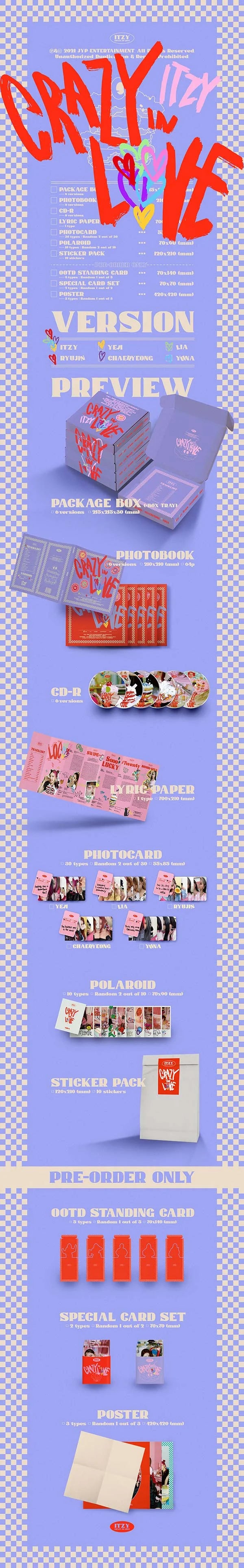 ITZY - [CRAZY IN LOVE] 1st Album RANDOM Version