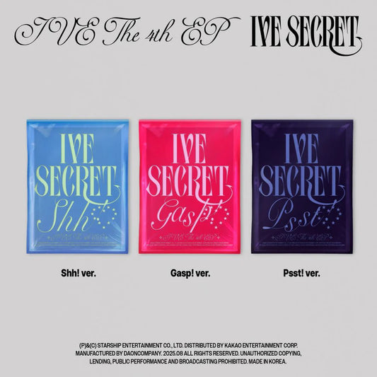 IVE - 4th EP Album [IVE SECRET] (Random Ver.)