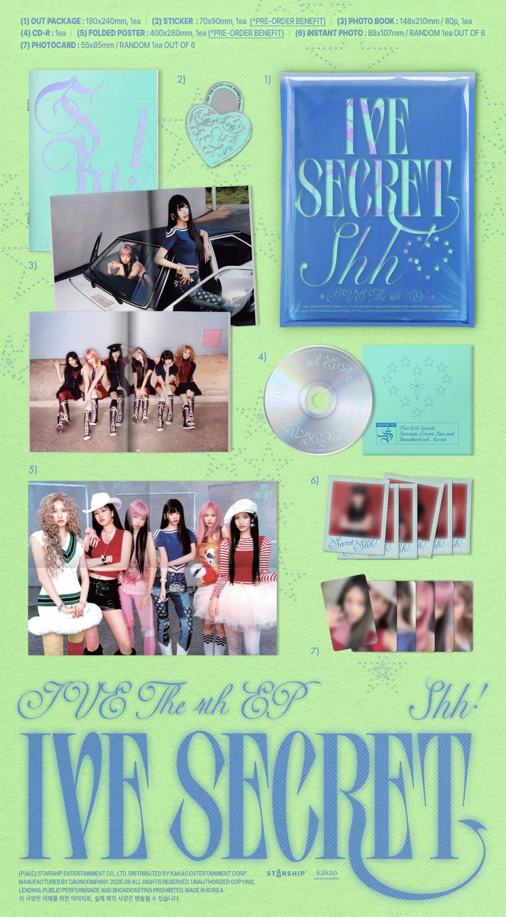 IVE - 4th EP Album [IVE SECRET] (Random Ver.)