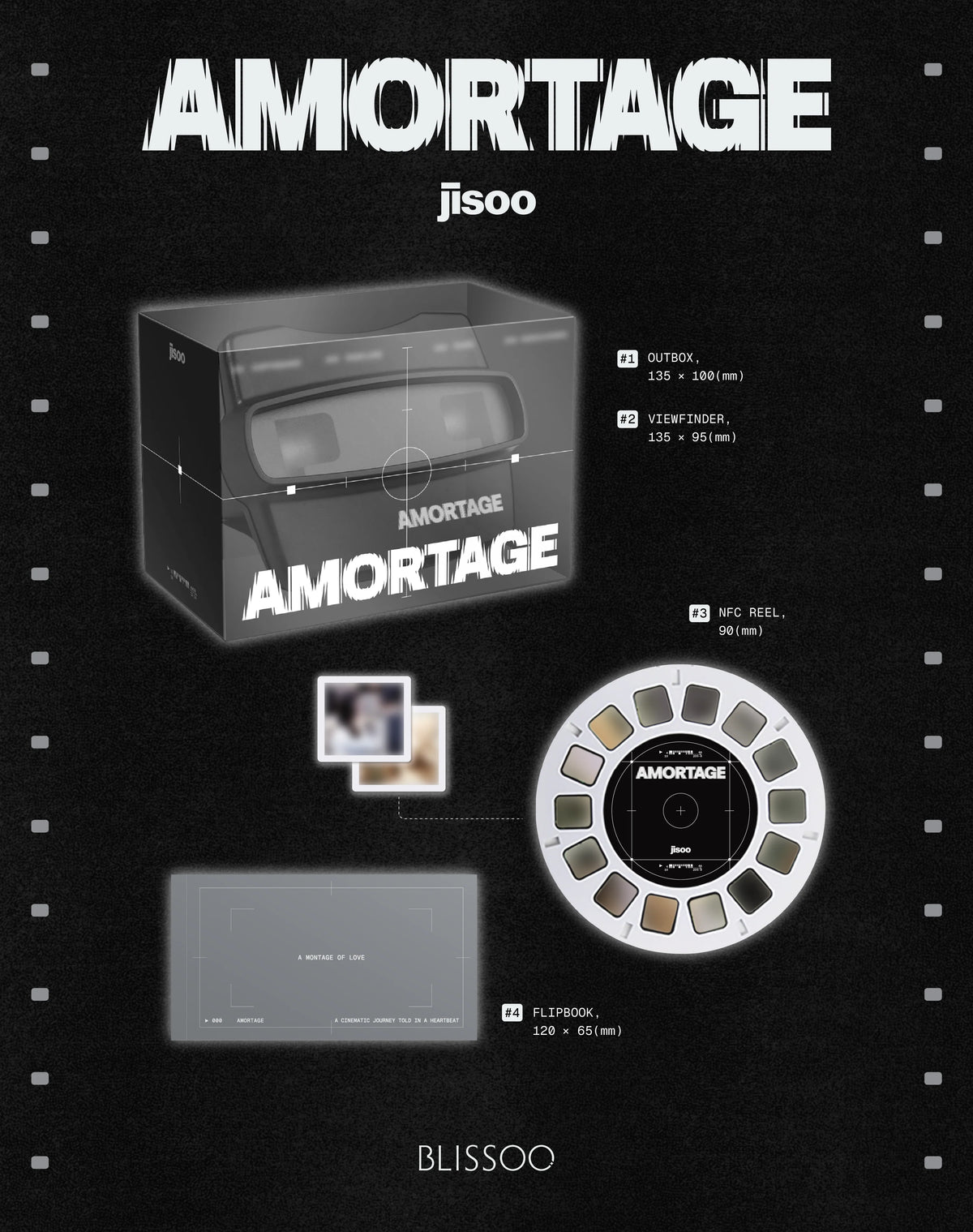 JISOO - 1st Mini Album [AMORTAGE] (REELS Ver.)