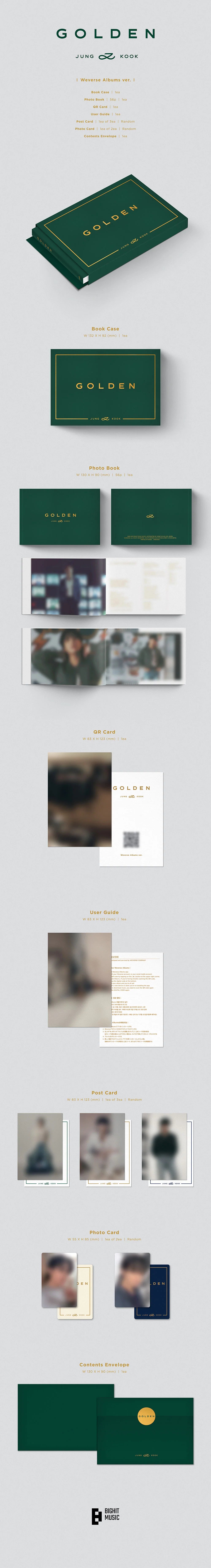 JungKook - 1st Solo Album [GOLDEN] (Weverse Albums ver.)