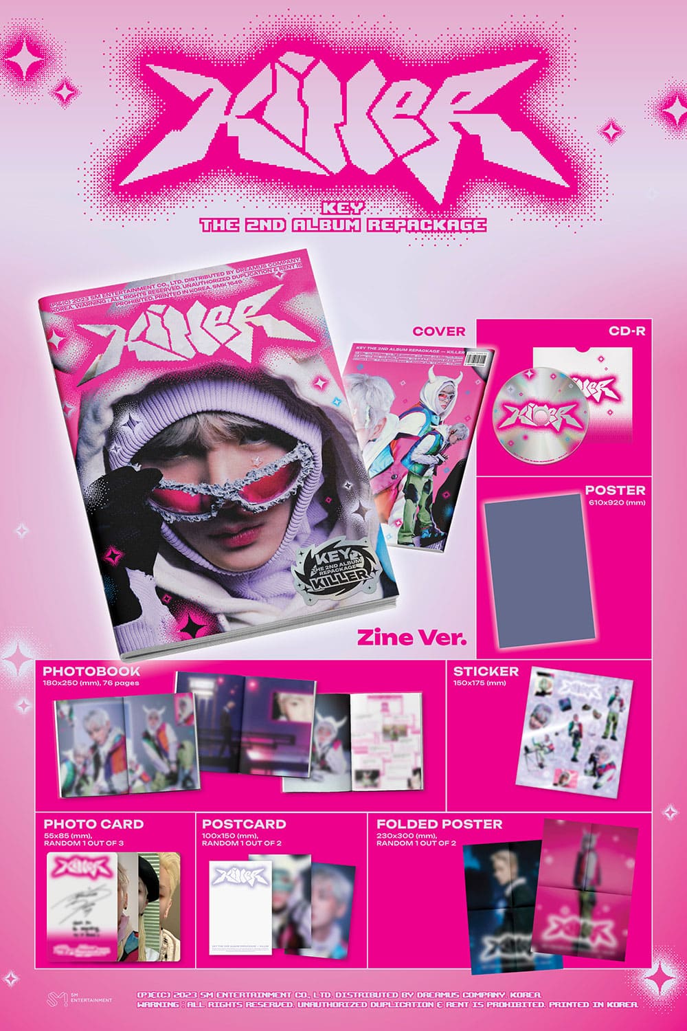 KEY - 2ND ALBUM REPACKAGE [KILLER] ZINE Ver.