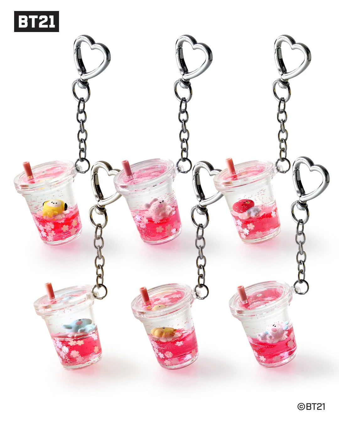BT21 - CHERRY BLOSSOM MININI WATER KEYRING