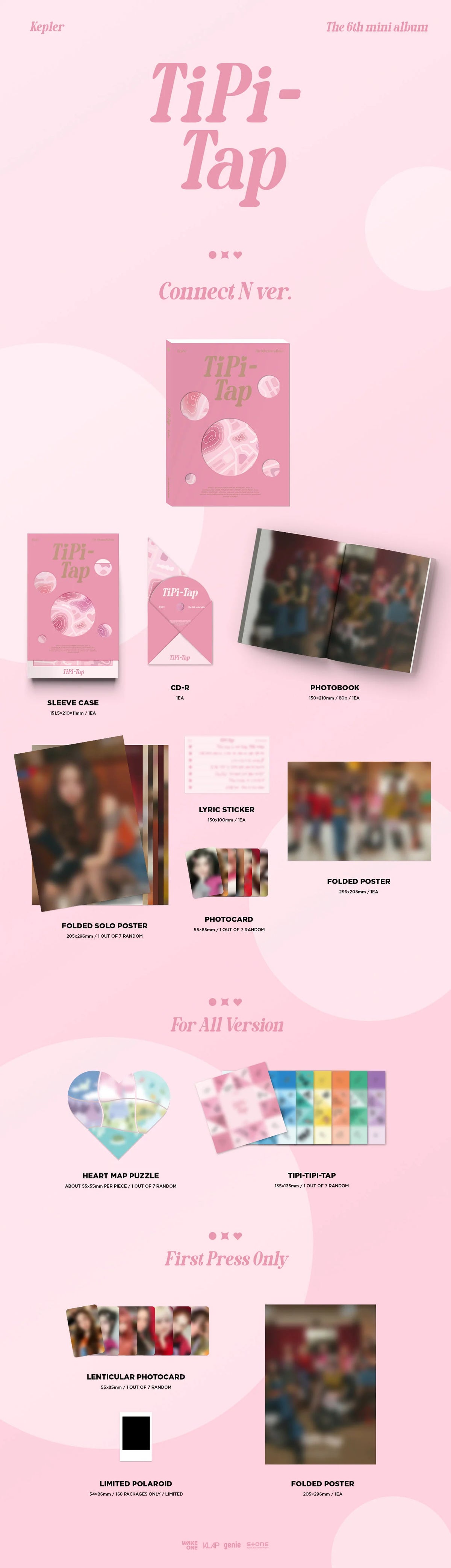 Kep1er - 6th Mini Album [TIPI-TAP] (Connect N Ver. / Lost Ver. / Love & Seek Ver.)