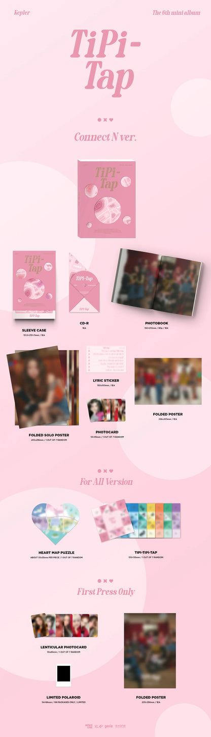 Kep1er - 6th Mini Album [TIPI-TAP] (Connect N Ver. / Lost Ver. / Love & Seek Ver.)