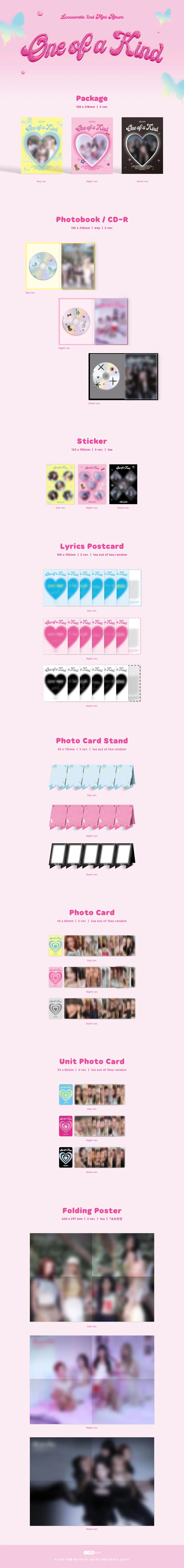 Loossemble - 2nd Mini Album [One of a Kind] (Day Ver. / Night Ver. / Dawn Ver.) (Random Ver.)