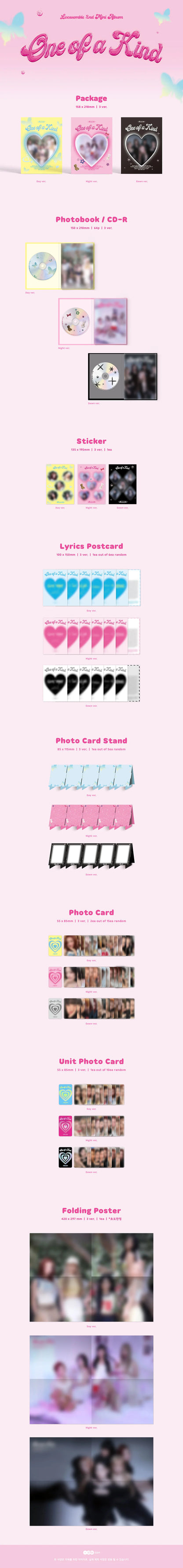 Loossemble - 2nd Mini Album [One of a Kind] (Day Ver. / Night Ver. / Dawn Ver.) (Random Ver.)
