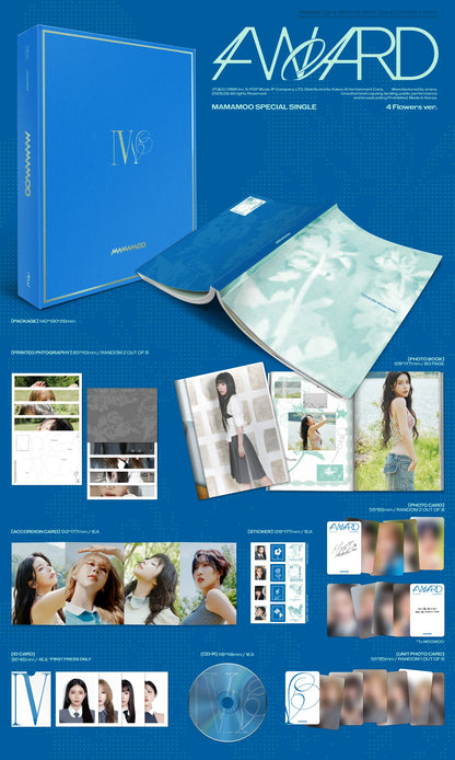 PREORDER MAMAMOO - Special Single [4WARD] 4 Flowers Ver.