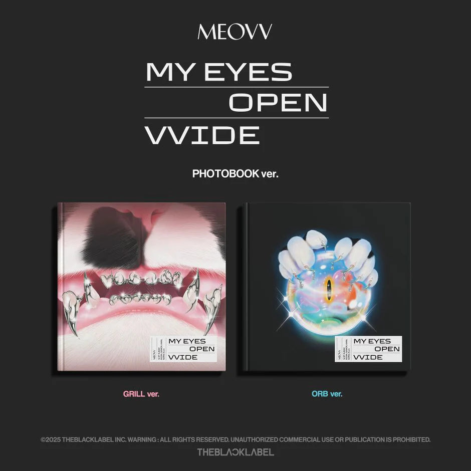 MEOVV - 1st EP Album [MY EYES OPEN VVIDE] (PHOTOBOOK Ver.) (GRILL Ver. / ORB Ver.)