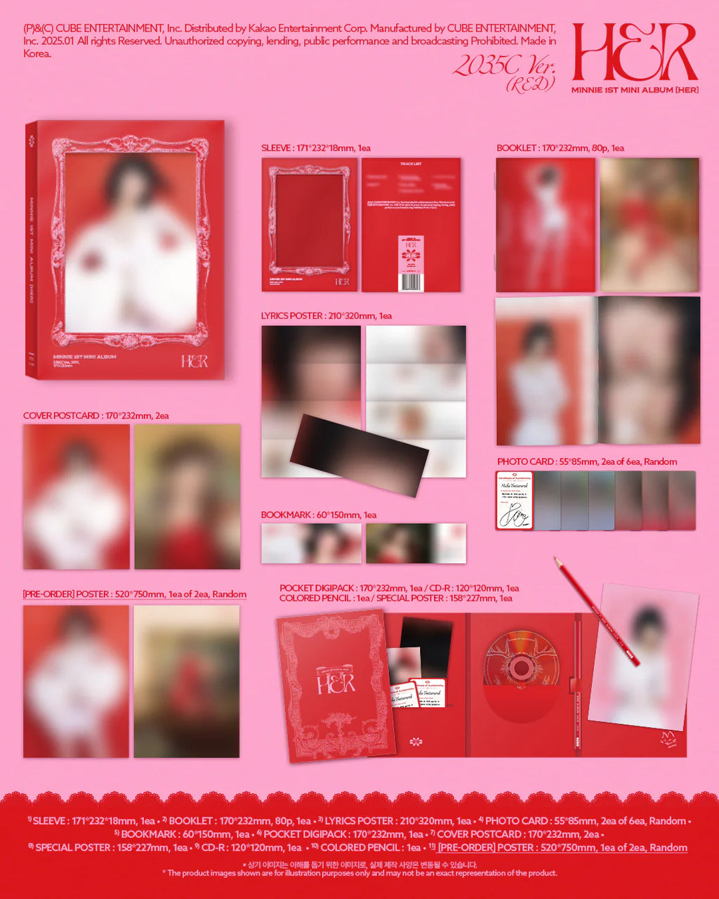 MINNIE (G)I-DLE - 1st Mini Album [HER] (Random Ver.)