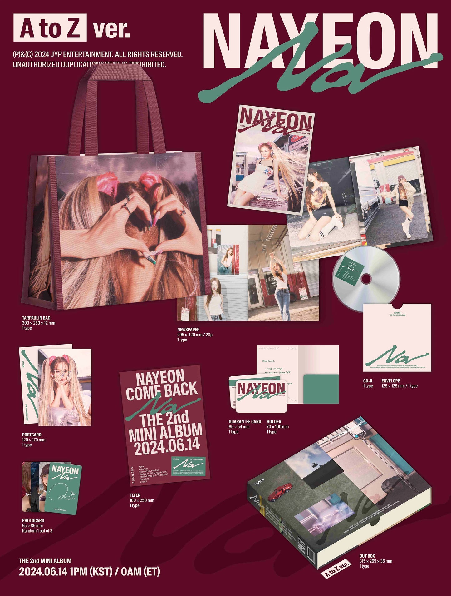NAYEON (TWICE) - 2nd Mini Album [NA] (Limited Edition A to Z ver.)